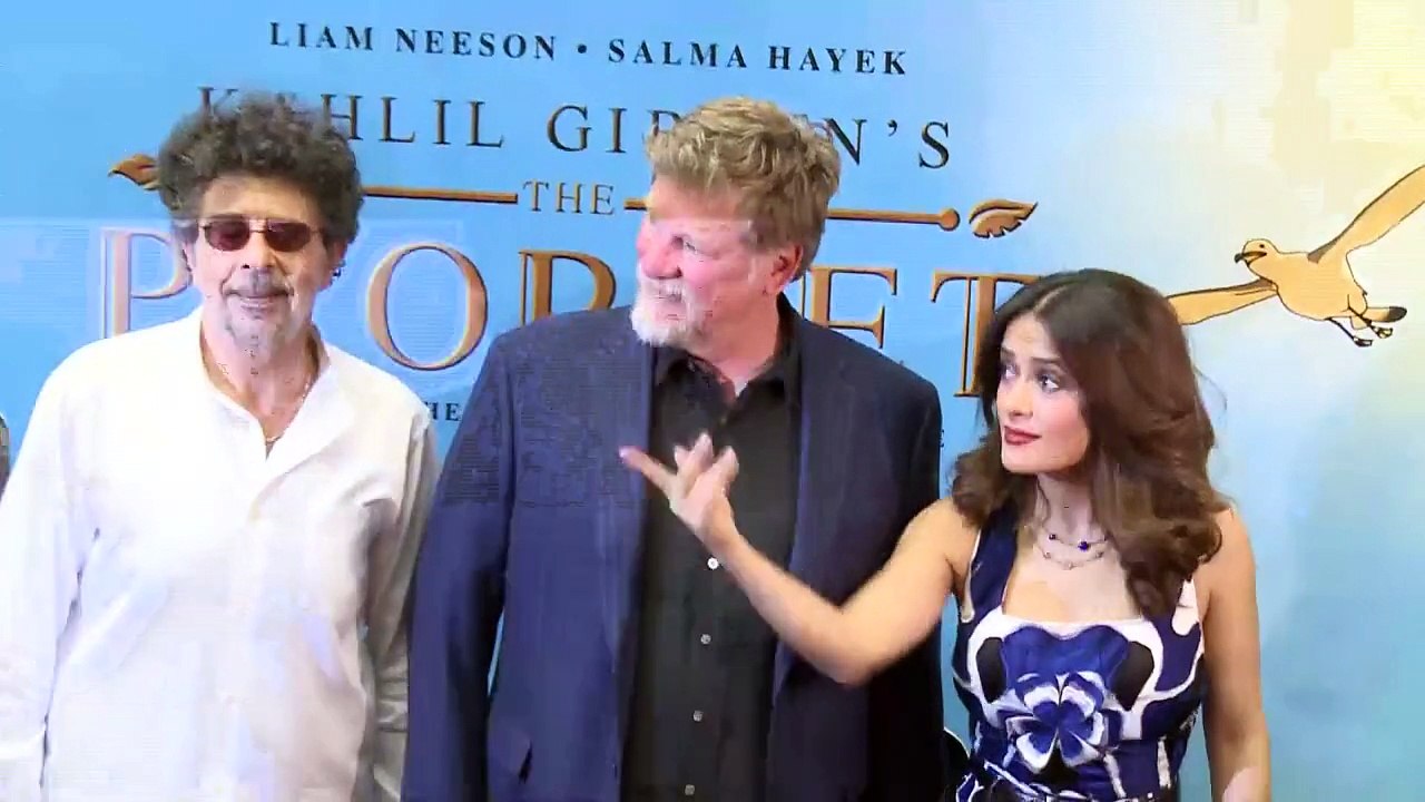 L'actrice Salma Hayek présente son film "Le Prophète" à Beyrouth