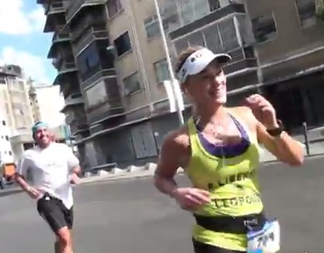 Lilian Tintori corrió el Maratón CAF por los presos políticos