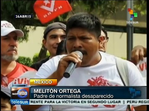 Padres de normalistas de Ayozinapa desaparecidos exigen justicia