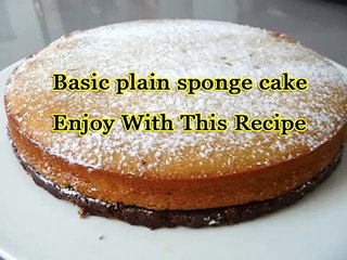 BASIC PLAIN SPONGE CAKE TUTORIAL VIDEO