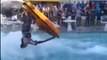 Jet Ski Triple Backflip In Swimming Pool!