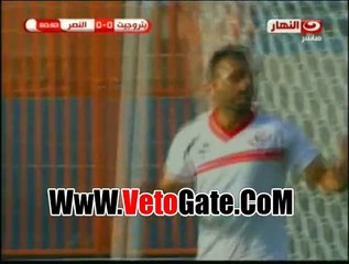 "عبد العزيز امام"يتقدم بالهدف الاول بتروجيت فى النصر