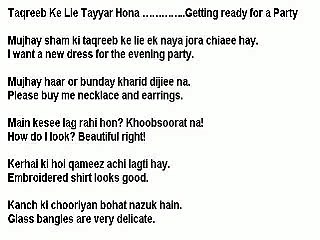 Spoken English Through Urdu - 16 - Getting ready for a Party