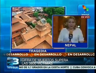 Registran 3,733 muertos y 7,002 heridos por sismo en Nepal