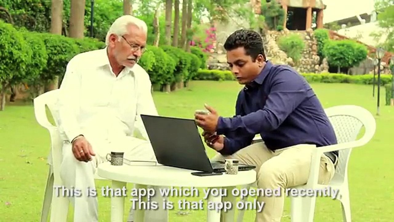 His Father asked him about a Phone App and his Son's Reply