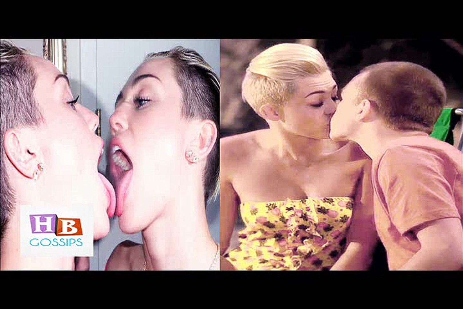 Miley Cyrus Kissing Every Random Person 2015