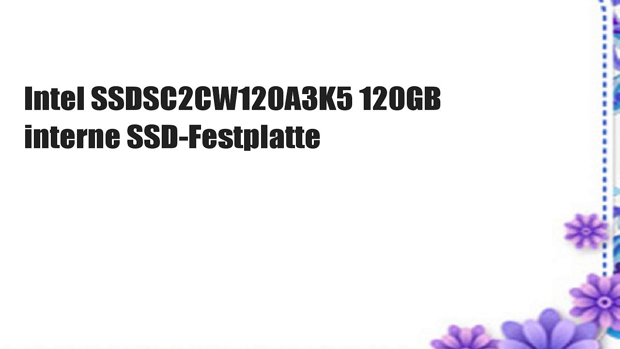 Intel SSDSC2CW120A3K5 120GB interne SSD-Festplatte