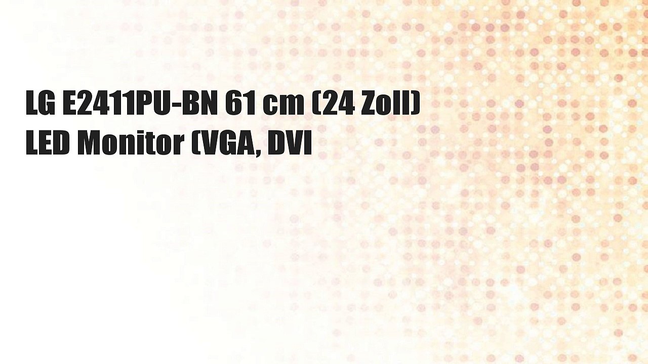 LG E2411PU-BN 61 cm (24 Zoll) LED Monitor (VGA, DVI