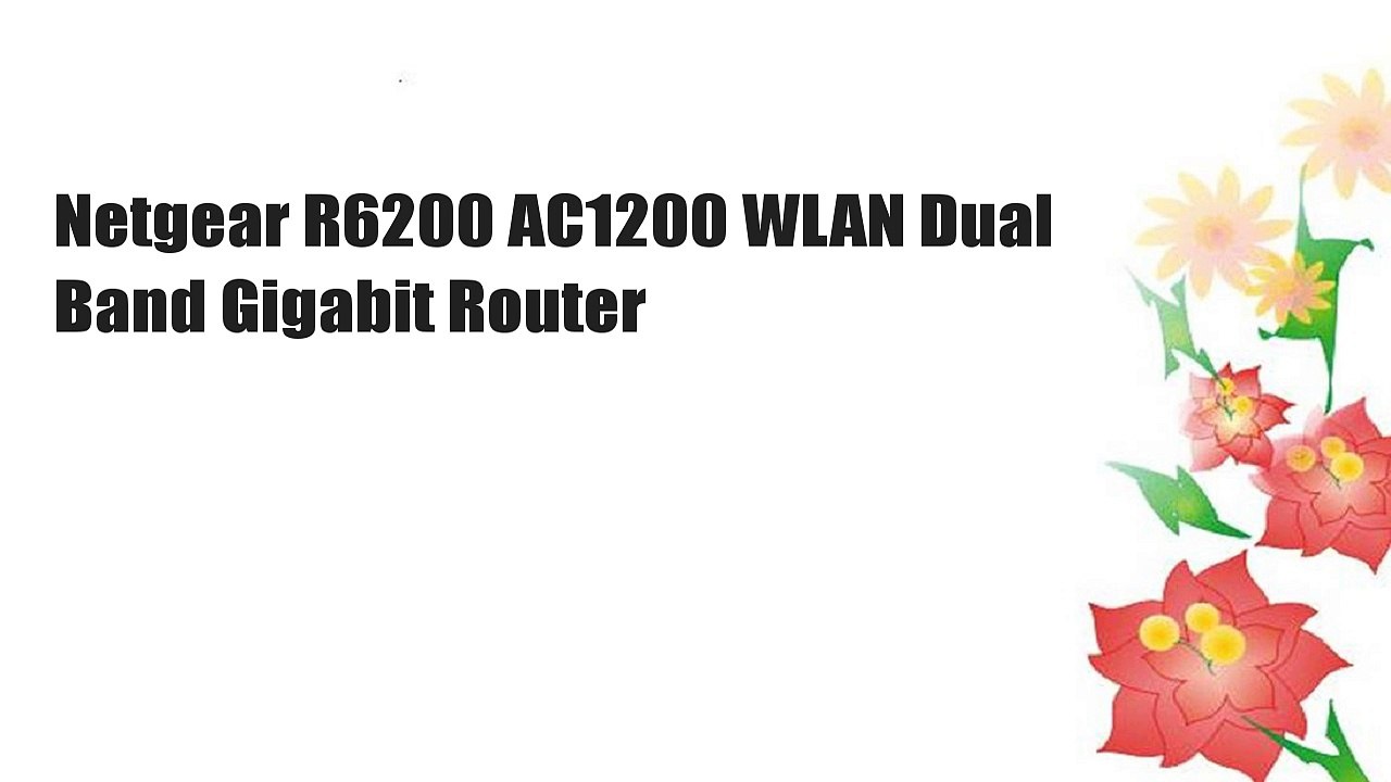 Netgear R6200 AC1200 WLAN Dual Band Gigabit Router