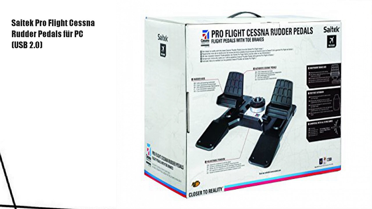 Saitek Pro Flight Cessna Rudder Pedals für PC (USB