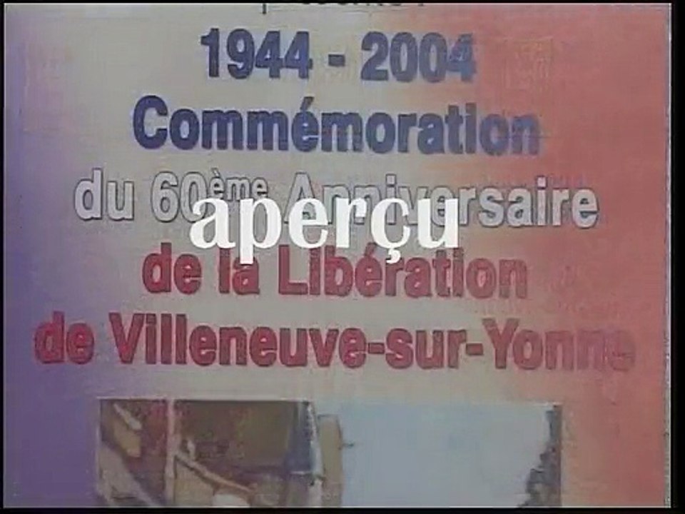 Commémoration de la libération de Villeneuve sur Yonne