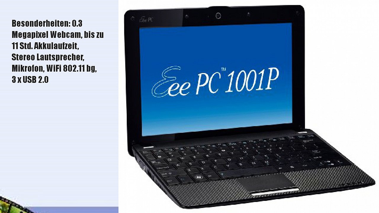 Asus Eee PC 1001P 25,7 cm (10,1 Zoll) Netbook (Intel