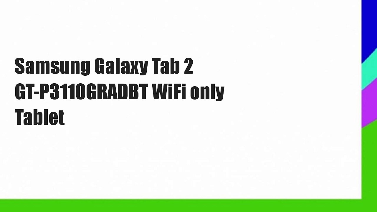Samsung Galaxy Tab 2 GT-P3110GRADBT WiFi only Tablet