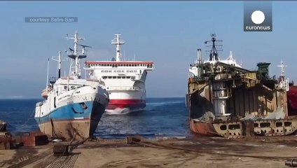 Final destination  Ferry crashes into ship-breaking yard in Turkey