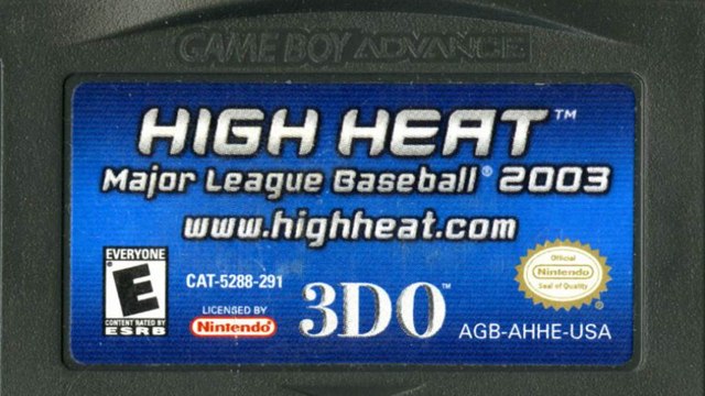 CGR Undertow - HIGH HEAT MAJOR LEAGUE BASEBALL 2003 review for Game Boy Advance
