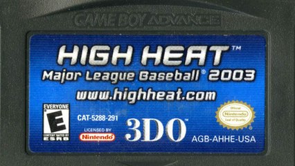 CGR Undertow - HIGH HEAT MAJOR LEAGUE BASEBALL 2003 review for Game Boy Advance
