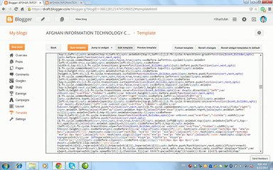 learning Blogger Website in Pashto (class 8)