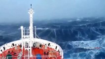 RAW FOOTAGE  SHIPS IN STORM COMPILATION HD -MONSTER WAVES