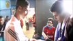 Cristiano Ronaldo and Chicharito give away their jerseys to a young paraplegic 2015