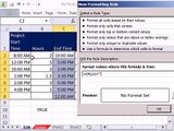 Excel Magic Trick 626: Time Gantt Chart -- Conditional Formatting & Data Validation Custom Formulas