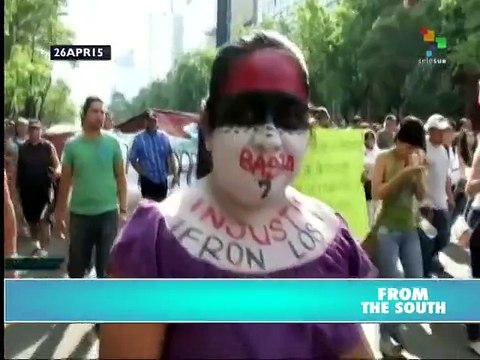 Mexico Protests Mark 7-Month Anniversary of Ayotzinapa Case