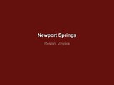 Newport Springs Reston, Virginia 20194 Robert Chevez & Company