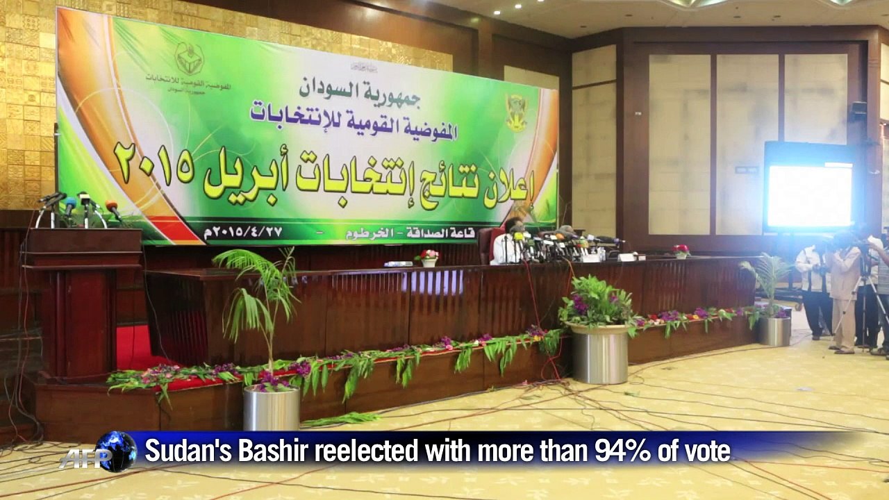 Sudan's Bashir reelected with more than 94% of vote
