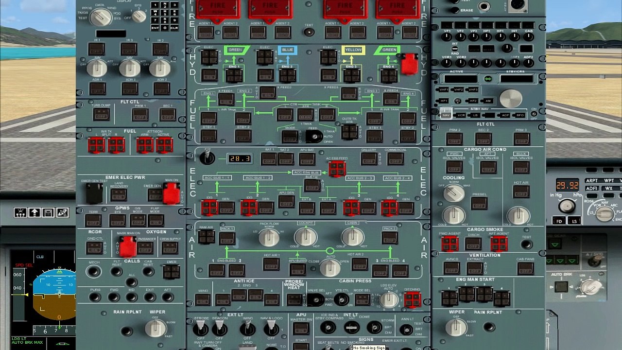 Microsoft Flight Simulator X: Airbus A380 test run with FMGC demo