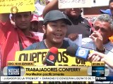 Trabajadores de Conferry manifestaron por mala administración