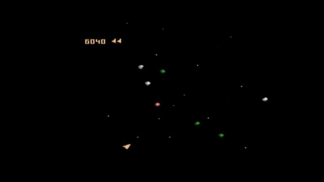LET'S PLAY ASTEROIDS ON ATARI 7800 GAME REVIEW