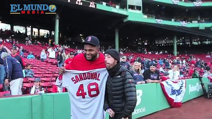 Así fue el emotivo encuentro entre Pablo Sandoval y Maickel Melamed