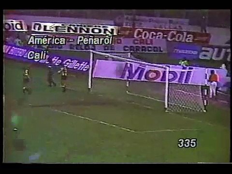 Goles de America en la final de Copa Libertadores 1987
