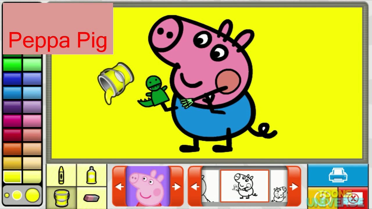 Peppa Pig George's Easter Basket Nick Jr. Coloring Book Creativity for Children HD