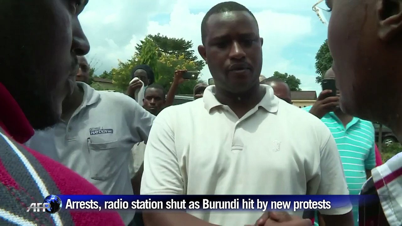 Arrests, radio station shut down as Burundi hit by fresh protests