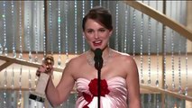 Natalie Portman Won Best Actress Award At 68th Annual Golden Globes 2011.flv