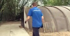 Tent Turns Into Concrete In 24 Hours