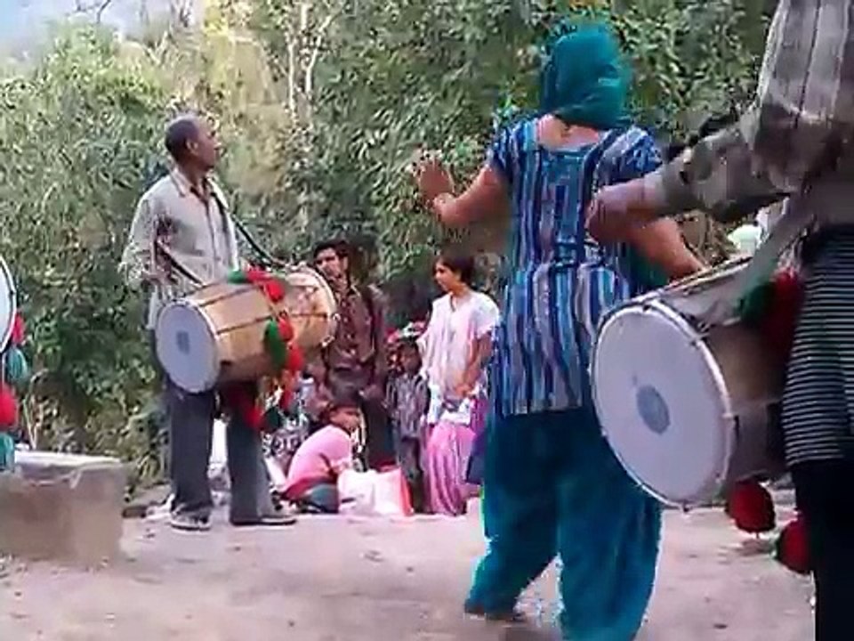 Two Girls Dancing Funny on Dhol Beats