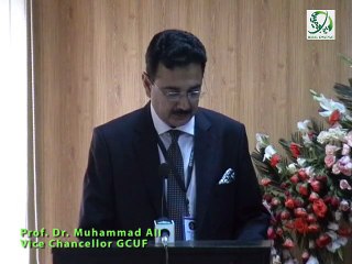 Welcome address by the vice chancellor GCUF on First Pakistan Students’ Computer Society Congress 2015