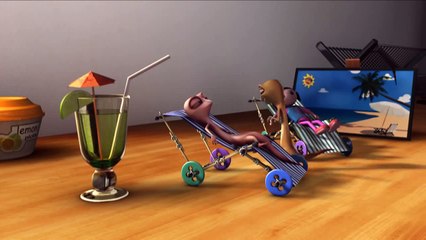 Cartoon For Kids - Taka & Maka Funny animated - Short Cartoon - Sunburn