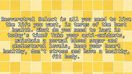 Zero Risk Simple Way To Have Resveratrol Select