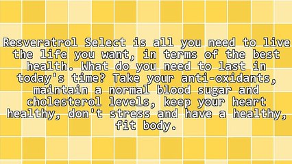 Zero Risk Simple Way To Have Resveratrol Select