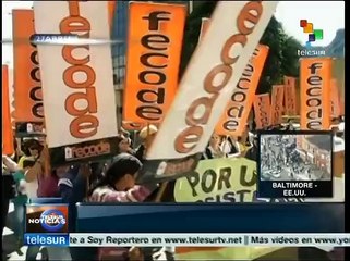 Educadores colombianos ratifican paro indefinido