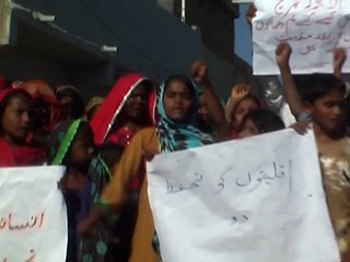 Badin Chirstan Comunity Protest
