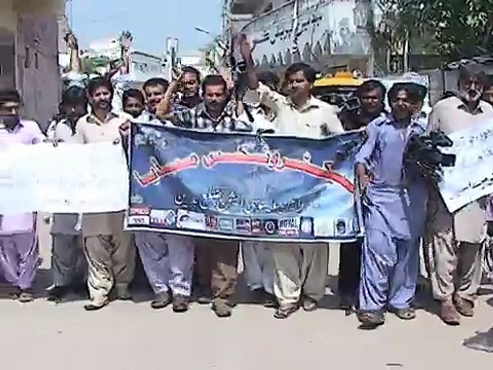 Badin Cameramen Assoiation Protest