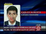 Cercado de Lima: Sicarios asesinaron a hombre de dos balazos