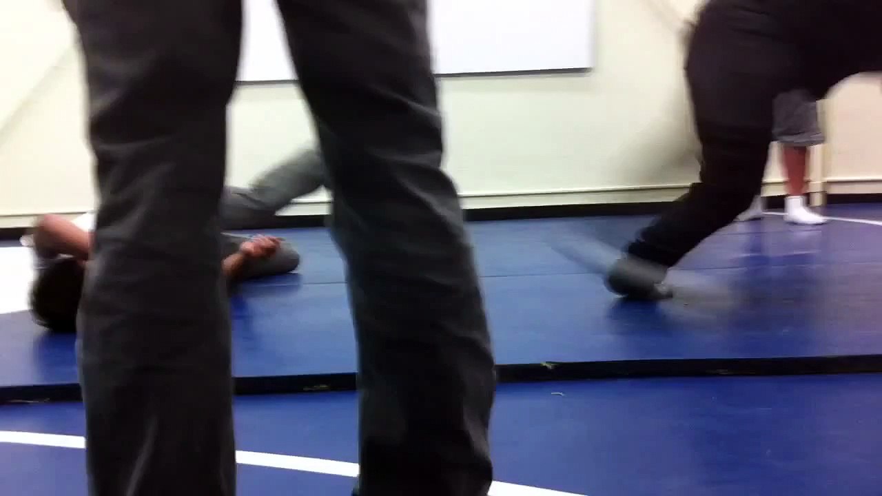 Fat guy doing windmill