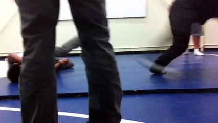 Fat guy doing windmill