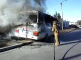 INCENDIO en Colectivo - BOMBEROS VOLUNTARIOS COMODORO RIVADAVIA - PATAGONIA ARGENTINA