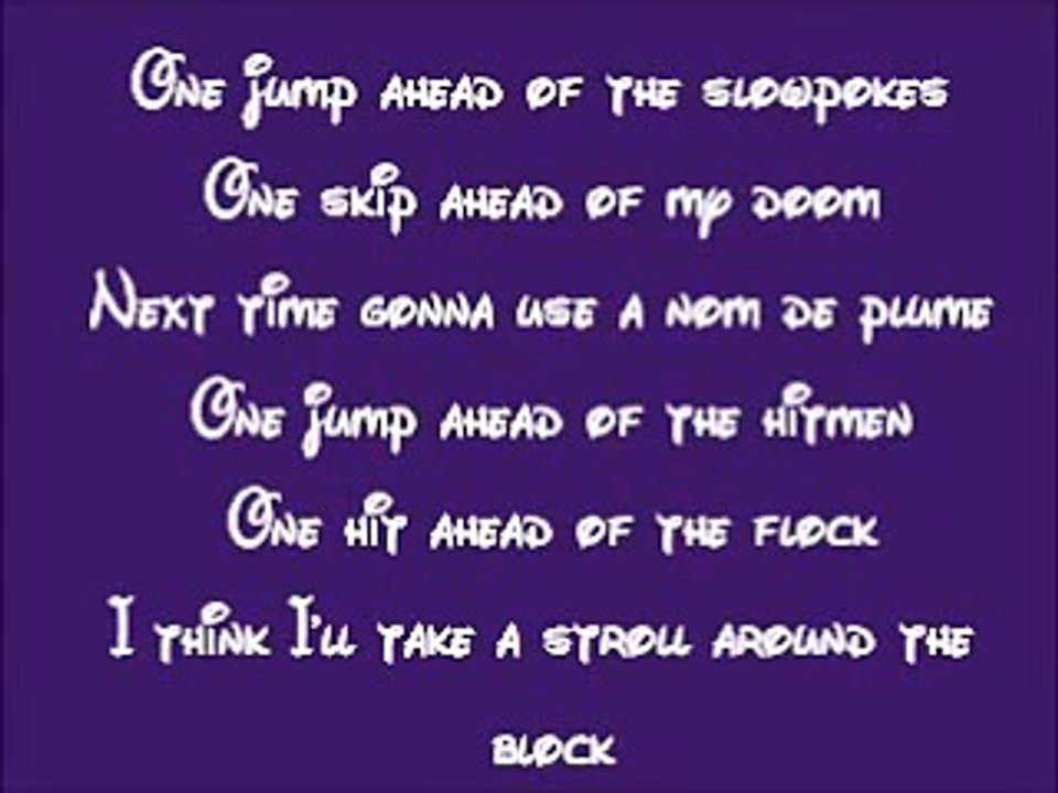 AladdinOne Jump Ahead Lyrics Vidéo Dailymotion