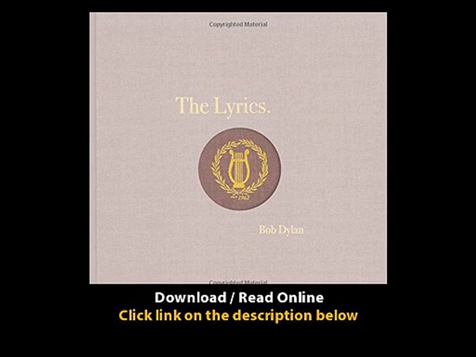 Download The Lyrics Since By Bob Dylan PDF